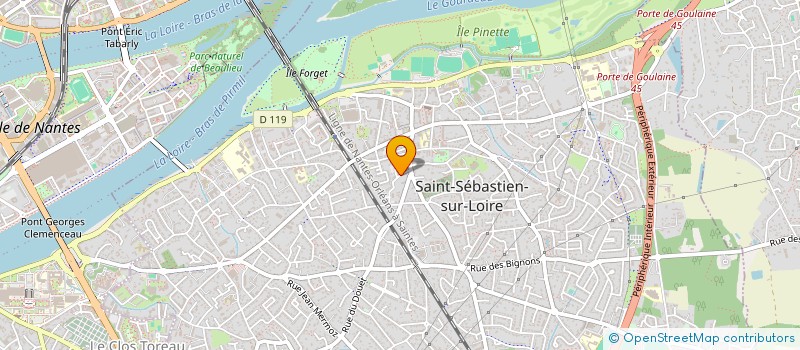 localisation de l'entreprise KERBAGE LMP  SAINT-SEBASTIEN-SUR-LOIRE