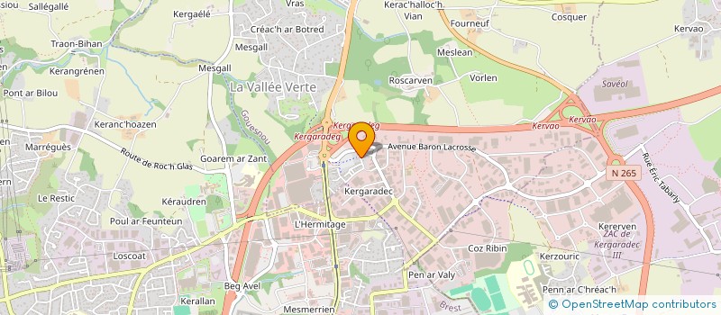 localisation de l'entreprise KERBARAUTO à GOUESNOU