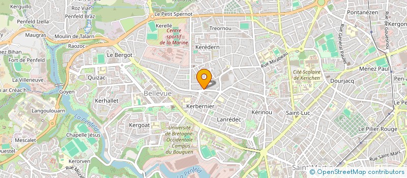 localisation de l'entreprise KERBERNIER à BREST