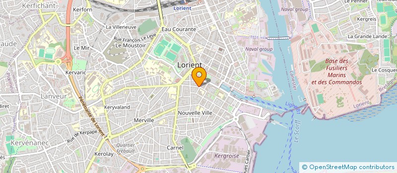 localisation de l'entreprise KERBERTRAND-PARIS  LORIENT