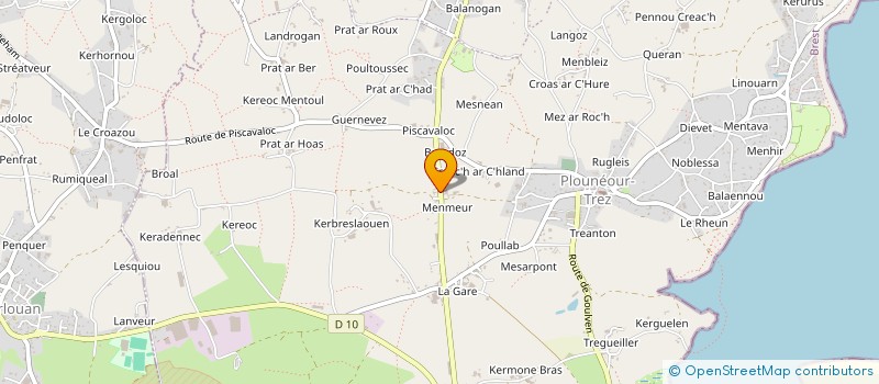 localisation de l'entreprise KERBERVAS  KERLOUAN