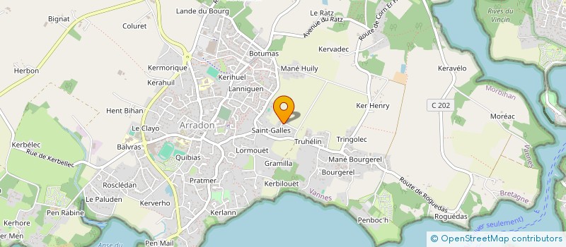 localisation de l'entreprise KERBI IMMO  ARRADON