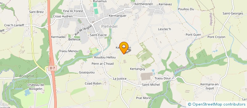 localisation de l'entreprise KERBIGUET  PLEHEDEL