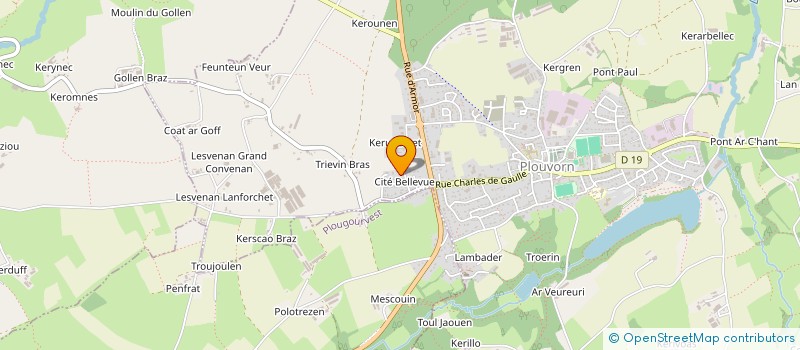 localisation de l'entreprise KERBILIS  PLOUVORN