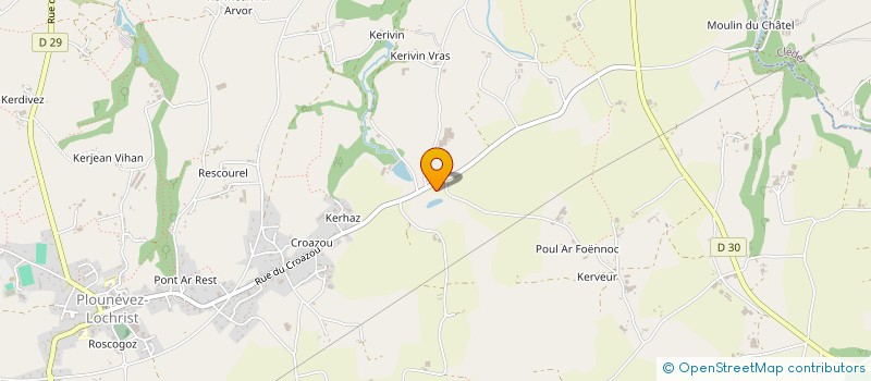 localisation de l'entreprise KERBOAS MURZEAU - KM  PLOUNEVEZ-LOCHRIST