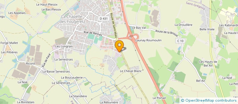 localisation de l'entreprise KERBOIS à LA CHAPELLE-DES-FOUGERETZ