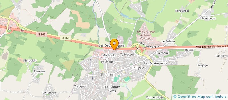 localisation de l'entreprise KERBOSC  PLOEREN