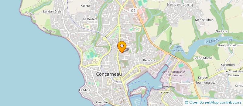 localisation de l'entreprise KERBOUZIER  CONCARNEAU