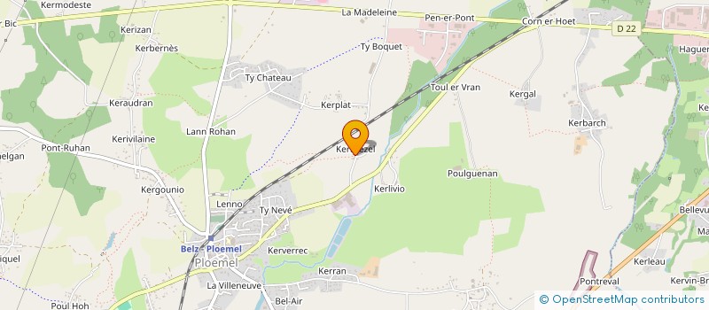 localisation de l'entreprise KERBREZEL  PLOEMEL