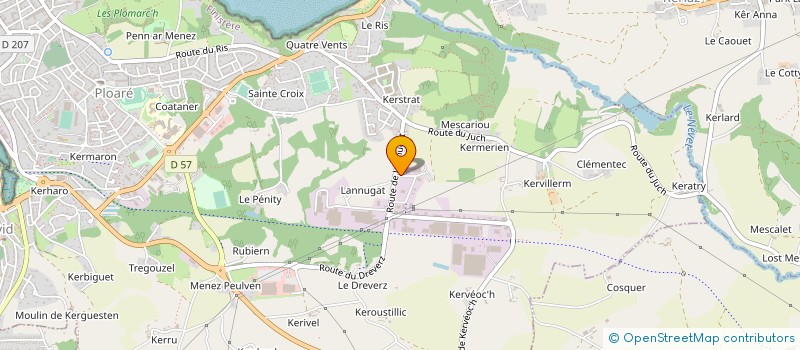 localisation de l'entreprise KERBRIANT à DOUARNENEZ
