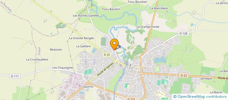 localisation de l'entreprise KERBUDES à CRAON