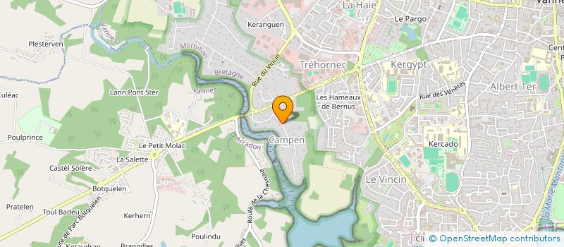 localisation de l'entreprise KERCAMPEN à VANNES