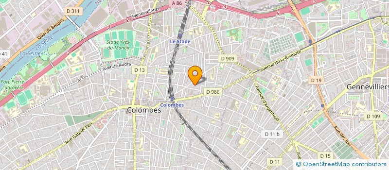 localisation de l'entreprise KERCHANT à COLOMBES