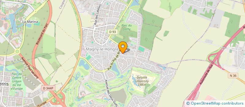 localisation de l'entreprise KERCKHOVE ALAIN ET CHRISTELLE  MAGNY-LE-HONGRE