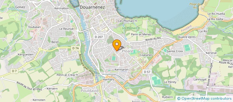 localisation de l'entreprise KERCLOU  DOUARNENEZ