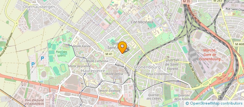 localisation de l'entreprise KERCOAT  STRASBOURG