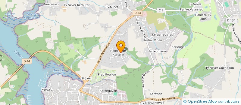 localisation de l'entreprise KERCOLIN CONSEILS  CLOHARS-FOUESNANT