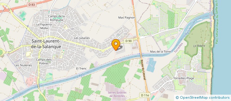 localisation de l'entreprise KERCOMET  SAINT-LAURENT-DE-LA-SALANQUE