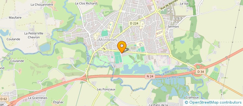 localisation de l'entreprise KERCORS  MORDELLES