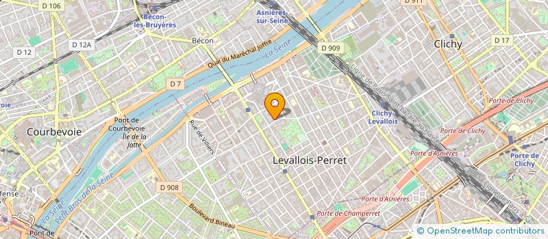 localisation de l'entreprise KERCUS à LEVALLOIS-PERRET
