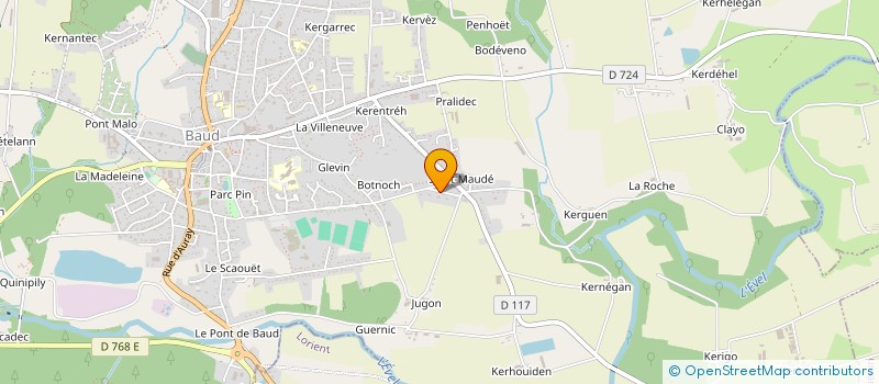 localisation de l'entreprise KERDALVE  BAUD