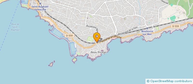 localisation de l'entreprise KERDELHUE ET VALDEBOUZE à SAINT-RAPHAEL