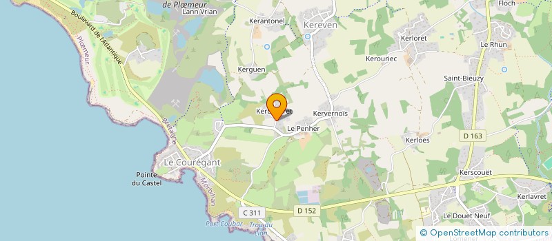 localisation de l'entreprise KERDELICES à PLOEMEUR