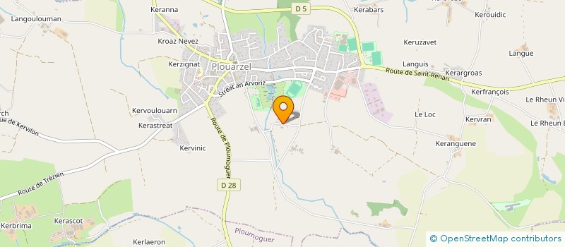 localisation de l'entreprise KERDENIEL  PLOUARZEL