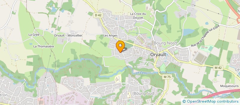 localisation de l'entreprise KERDENT à ORVAULT