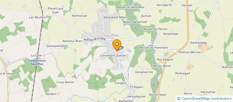 localisation de l'entreprise KERDERRIEN  SQUIFFIEC