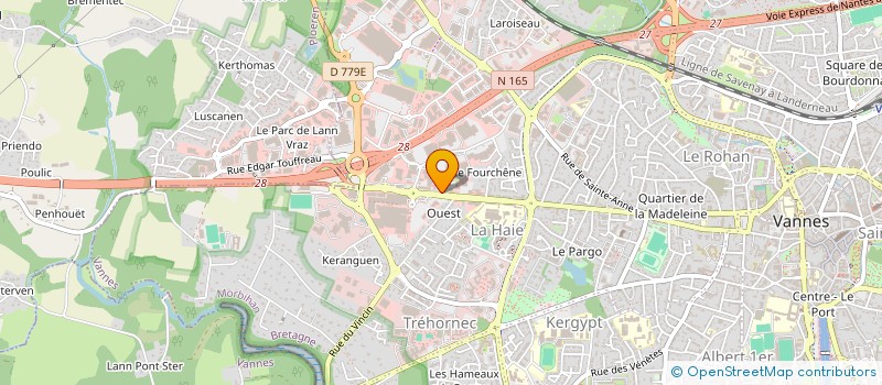 localisation de l'entreprise KERDONIS AZUR 1 à VANNES