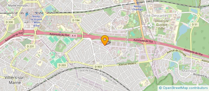 localisation de l'entreprise KERDOS  NOISY-LE-GRAND