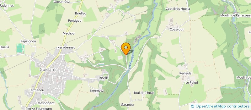 localisation de l'entreprise KERDOSSEN  GUICLAN