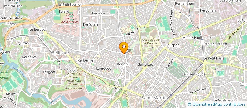 localisation de l'entreprise KERDRAZIOU  BREST