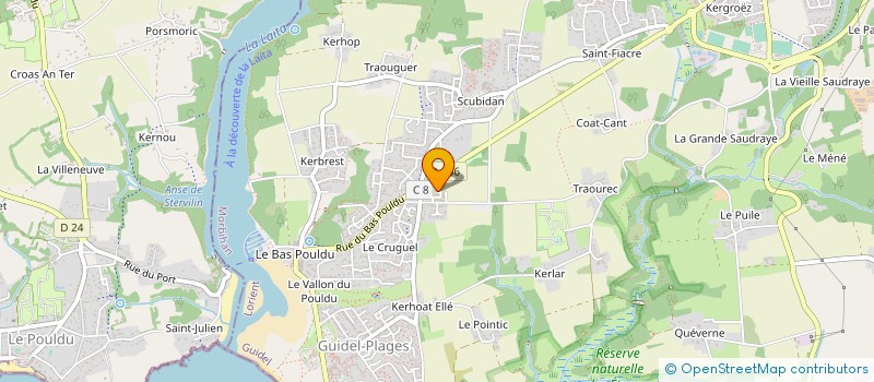 localisation de l'entreprise KERDRIEN  GUIDEL