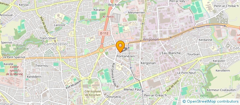 localisation de l'entreprise KERDRIVE à BREST