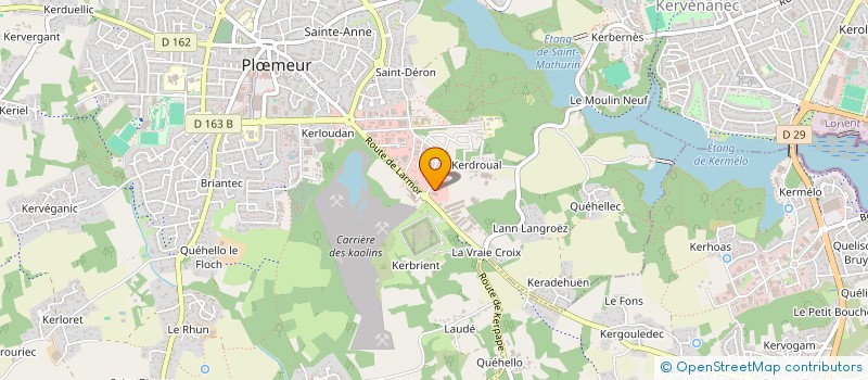 localisation de l'entreprise KERDROUAL AUTOS  PLOEMEUR