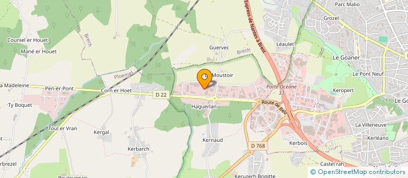 localisation de l'entreprise KERDU ENROBES  CRACH