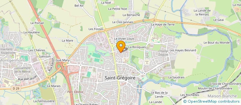 localisation de l'entreprise KERDUB  SAINT-GREGOIRE