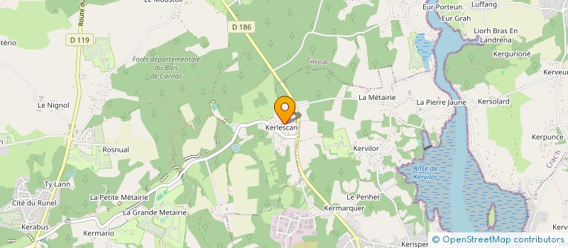 localisation de l'entreprise KERDUNE  CARNAC