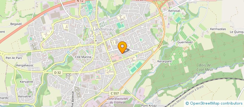 localisation de l'entreprise KERELEC  LANDIVISIAU