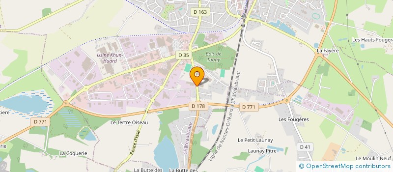 localisation de l'entreprise KERELEC  CHATEAUBRIANT