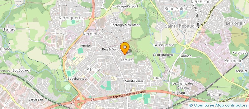 localisation de l'entreprise KERELIZA à VANNES