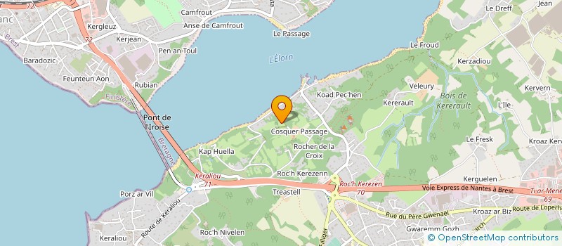 localisation de l'entreprise KERELORN LOCATION  PLOUGASTEL-DAOULAS