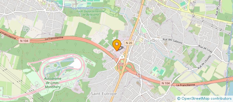 localisation de l'entreprise KEREMA à LINAS