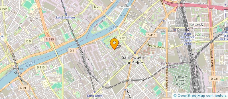 localisation de l'entreprise KEREN à SAINT-OUEN-SUR-SEINE