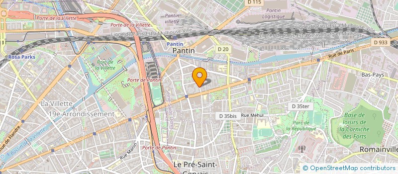 localisation de l'entreprise KEREN MEDICAL à PANTIN