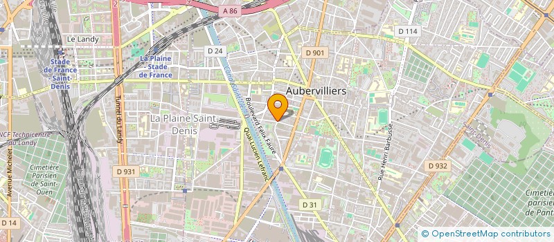 localisation de l'entreprise KEREN MENAHEM à AUBERVILLIERS