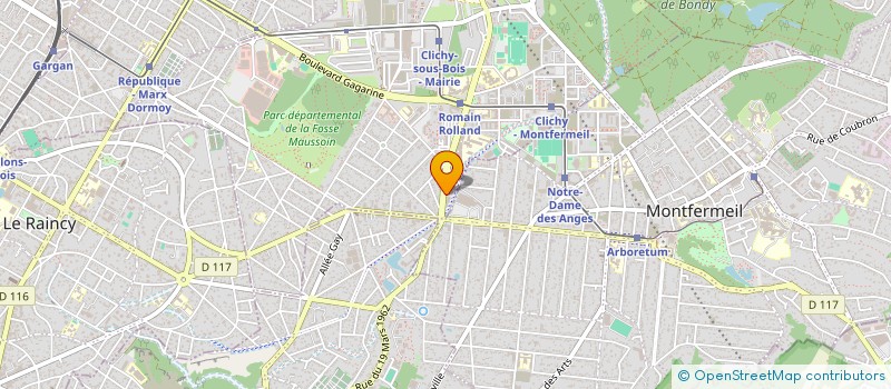 localisation de l'entreprise KERENKE (KRK) à CLICHY-SOUS-BOIS