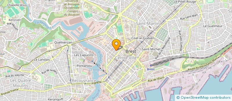 localisation de l'entreprise KEREON à BREST